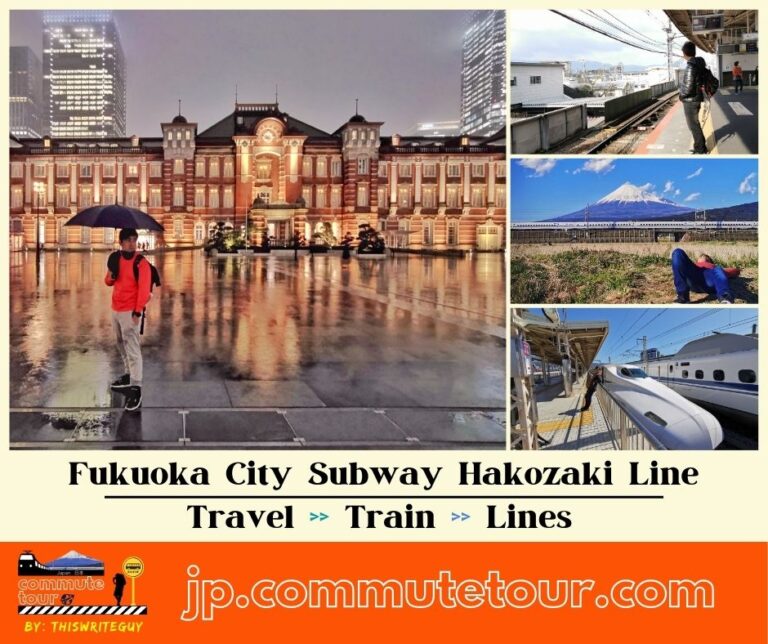 Fukuoka City Subway Hakozaki Line  | Japan Train | 2023
